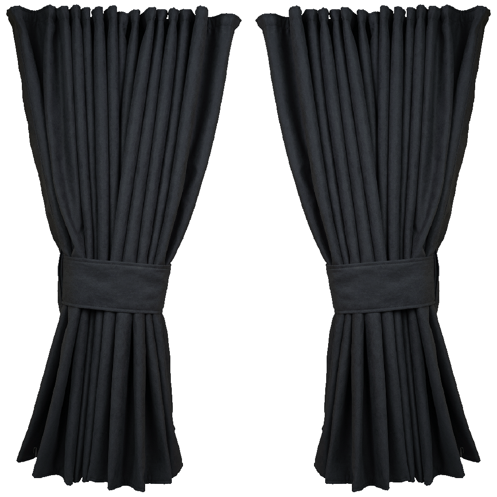 Zijgordijnen | Alcantara / Suède Look | 95cm