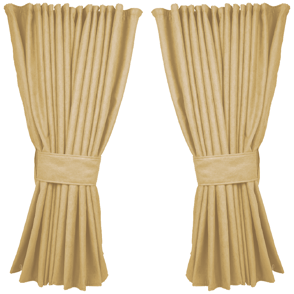 Zijgordijnen | Alcantara / Suède Look | 95cm