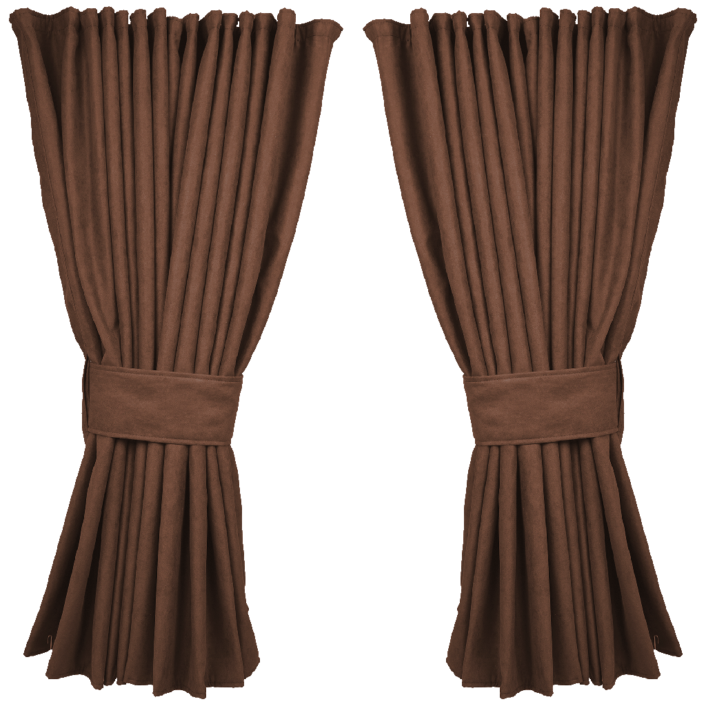 Zijgordijnen | Alcantara / Suède Look | 95cm