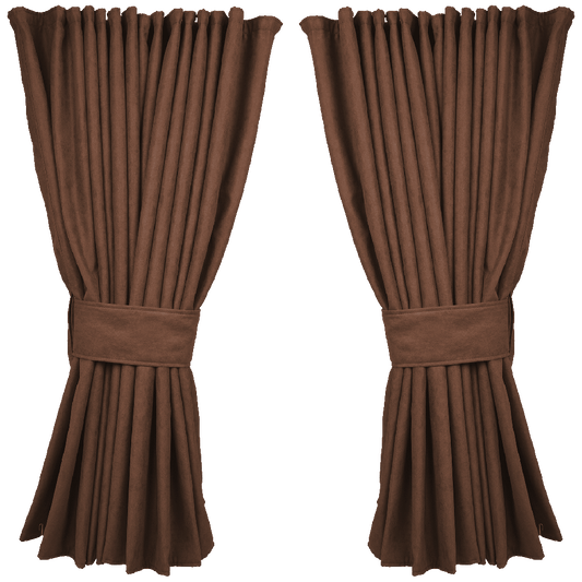 Zijgordijnen | Alcantara / Suède Look | 95cm