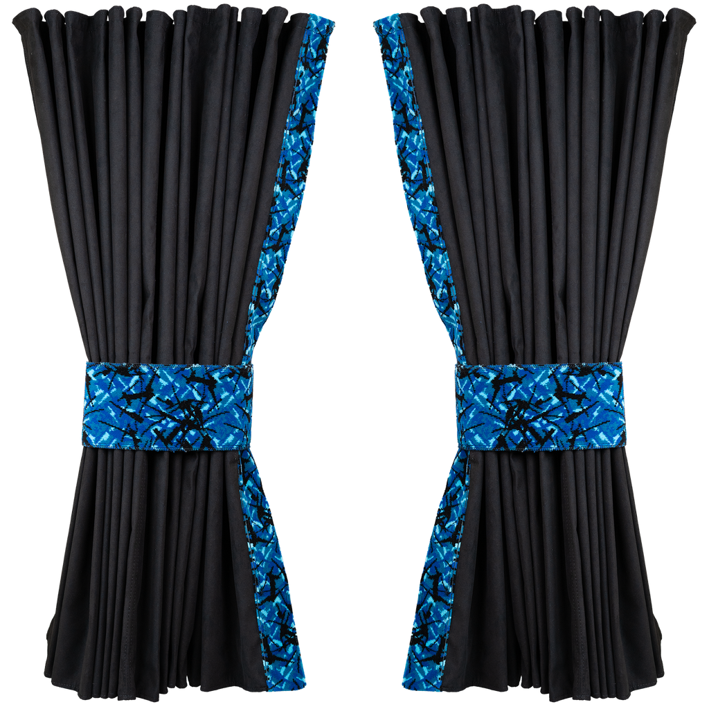 Zijgordijnen | Deense Pluche | 95cm