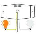Omnius Led Schakelbare Dubbelbrander Wit/Helder | Dual Color
